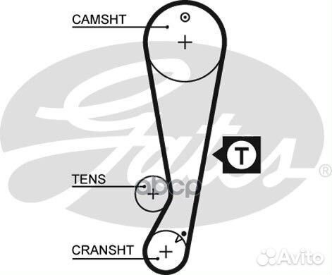 Ремень грм toyota avensis,carina,corolla 1.6L
