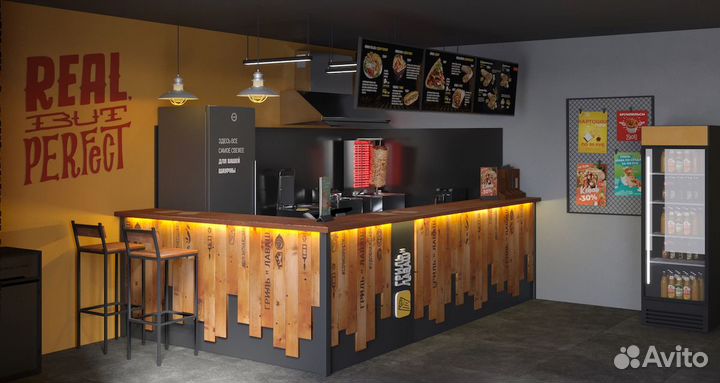 Кафе Гриль и Лаваш - 80 м2. Шаурма. Франшиза