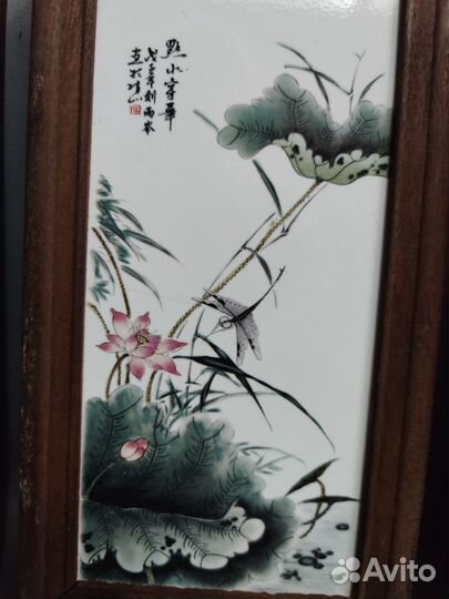 Четыре фарфоровых картины. Китай