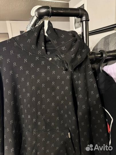 Худи Represent Logo Full Black Оригинал