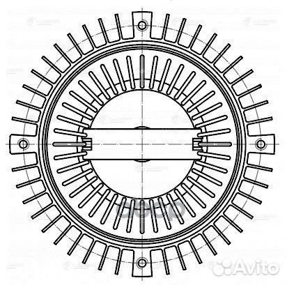 Муфта вязкост. audi A6 (C4) (94) /100 (C4) (90