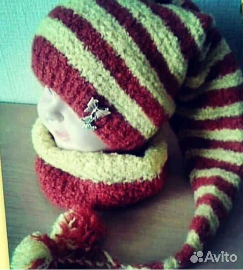 Комплект шапка и снуд