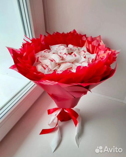 Съедобные букеты из конфет рафаэлло, сладкий букет