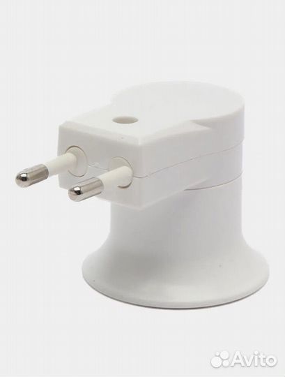 Переходник с евро розетки на цоколь Е27