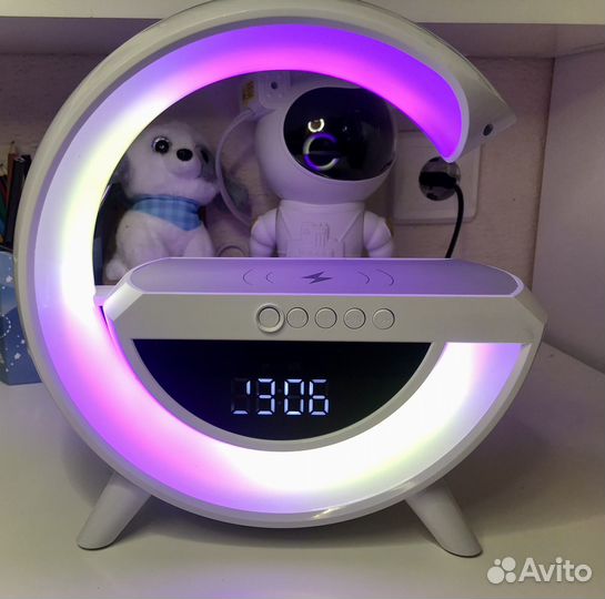 Умный будильник, часы, bluetooth колонка, ночник