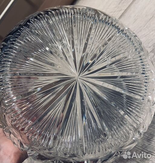 Хрустальная ваза для фруктов СССР