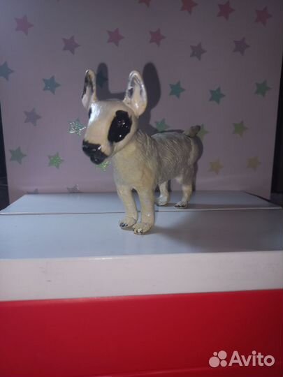 Собака из полимерной глины бультерьер