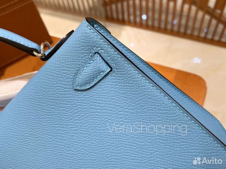 Сумка Hermes Mini Kelly 20 см Bleu Du Nord