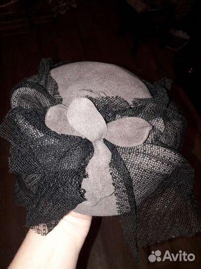 Винтажная шляпка с вуалью СССР