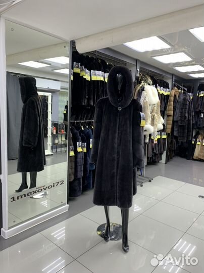 Шуба норковая б/у MS Mouios Furs 60-62р с кап