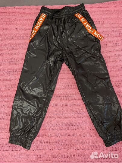 Брюки плащевые на флисе для девочки от Гулливер