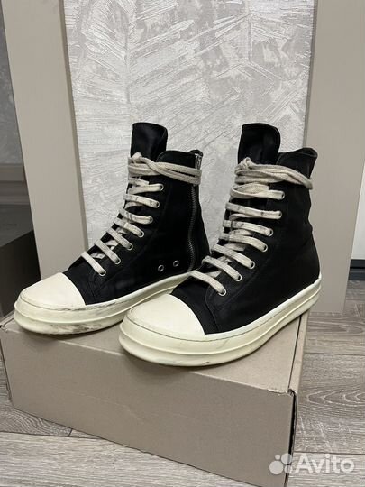 Кеды rick owens ramones drkshdw high