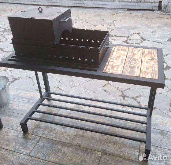 Мангальная зона в стиле loft 