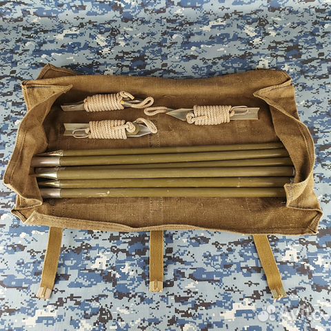 Армейская антенна Бевереджа в укладке