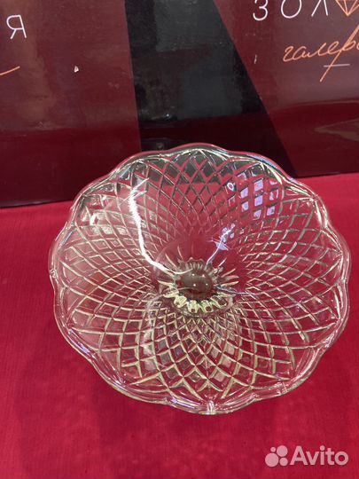 Ваза для фруктов конфетница стекло 2