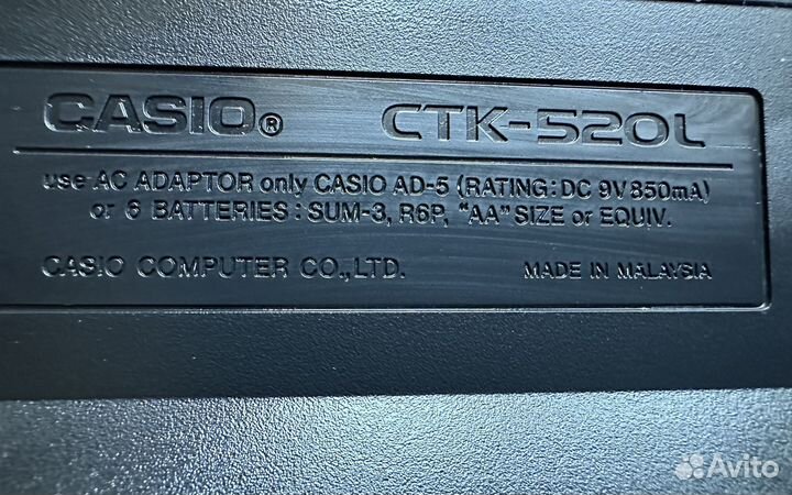 Синтезатор casio ctk 520 L