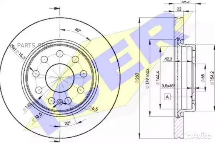 Диск тормозной 78BD56142