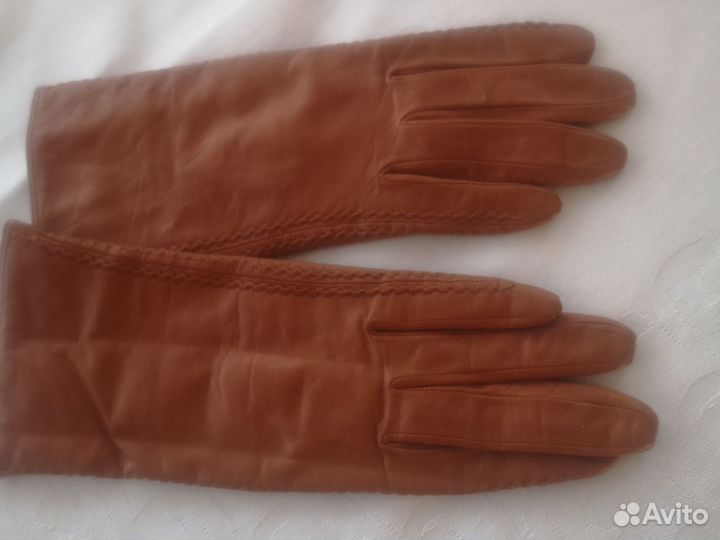 Перчатки женские кожаные 6.5