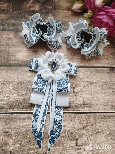 Школьный набор: бантики и галстук