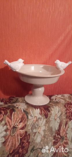 Ваза фруктовница конфетница на ножке