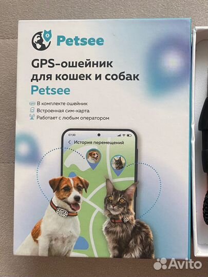 Gps ошейник petsee для кошек и собак