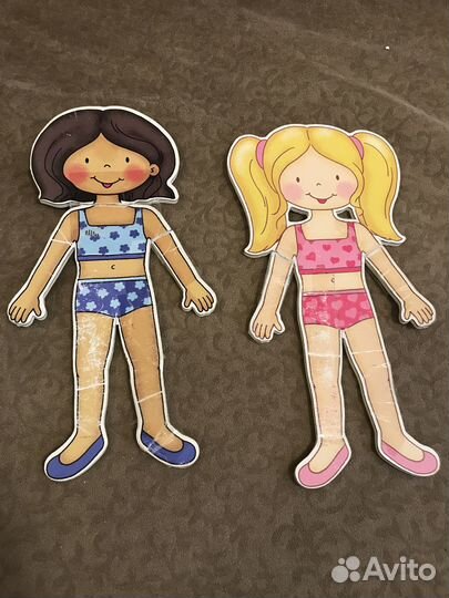 Набор Куколок с одеждой на магнитах ELC