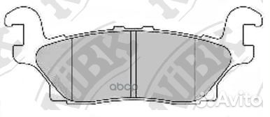 Колодки тормозные дисковые задние PN0499 NiBK
