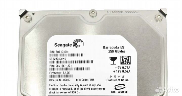 Жесткий диск Seagate ST3250820NS 250Gb sataii 3,5