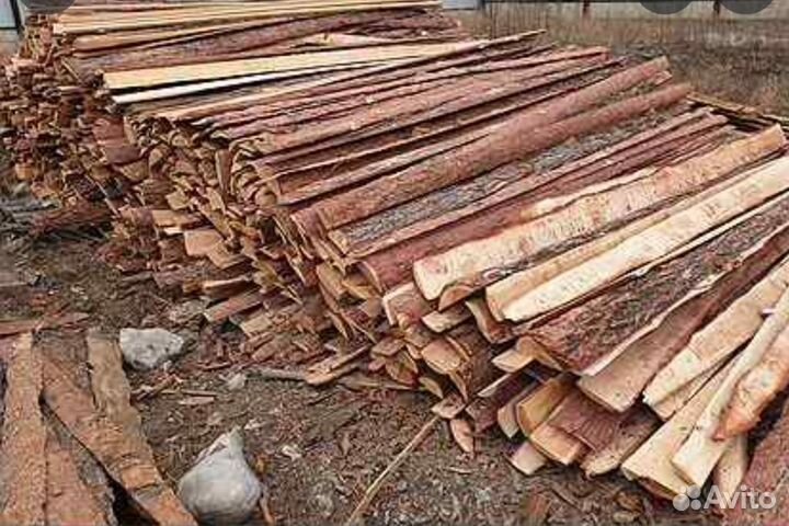 Дрова срезки горбыль