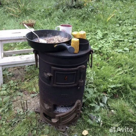 Печь отопительная, Буржуйка чугун