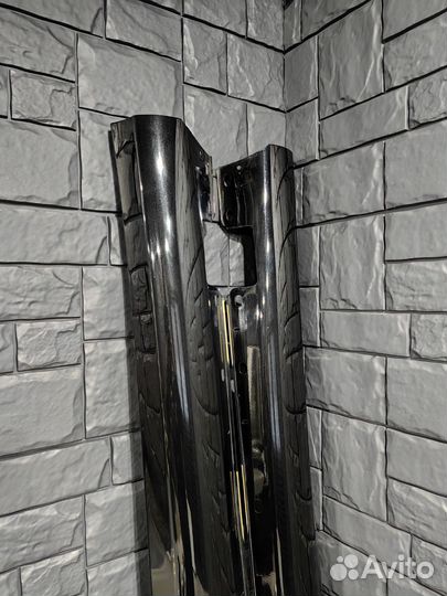 Накладки на пороги W211 комплект цвет чёрный 197