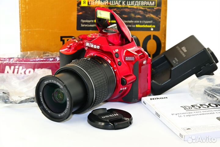Nikon D5500 зеркалка Kit AF-S VR 18-55 как новый