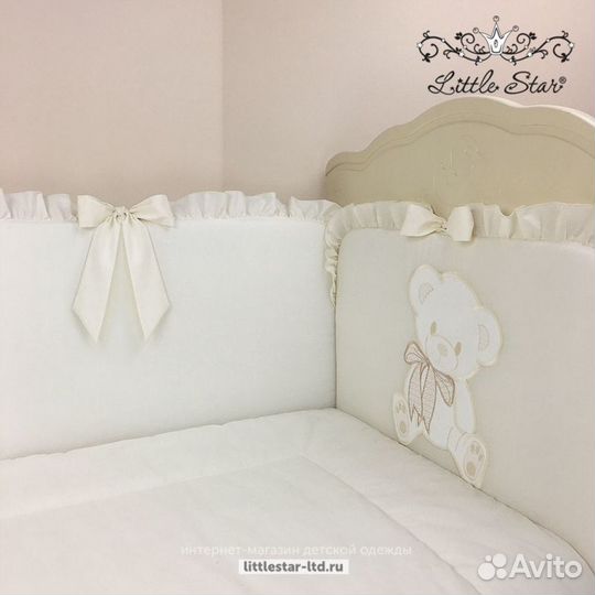 Кроватка Erbesi (Италия) с матрасом и бортиками