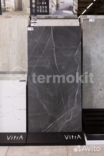 Керамогранит Vitra Citymarble K951845LPR01vtep Калакатта Блэк 7лпр R9 60x120