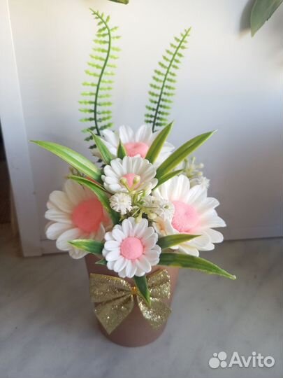 Букет цветов из мыла