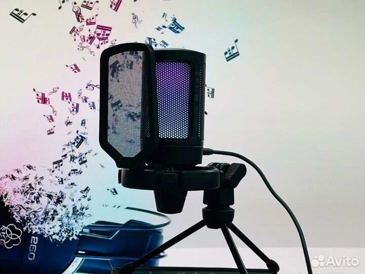 Новый Микрофон FiFine A6V с подсветкой