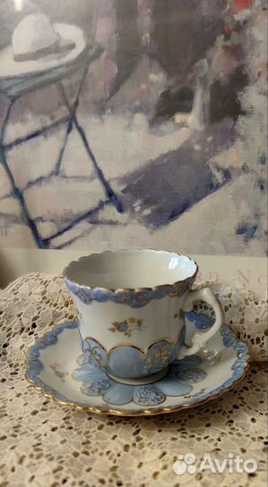 Голубая чашка. Дулево