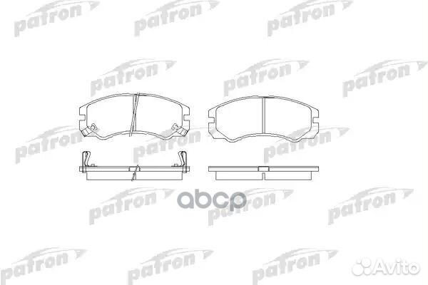 Колодки тормозные дисковые PBP1015 patron