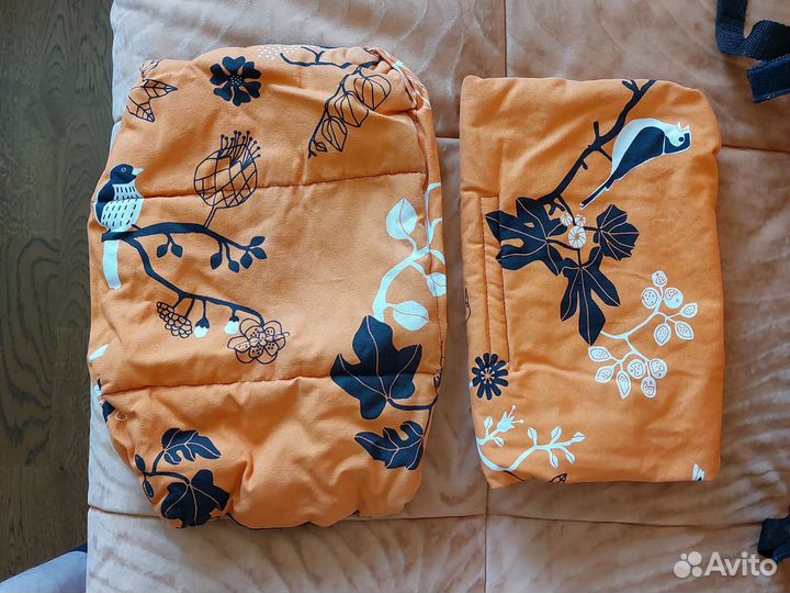 Мягкое сиденье и карманы для стульчика Kids Fix