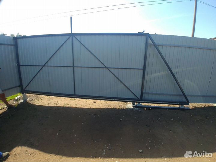 Ворота откатные алютех