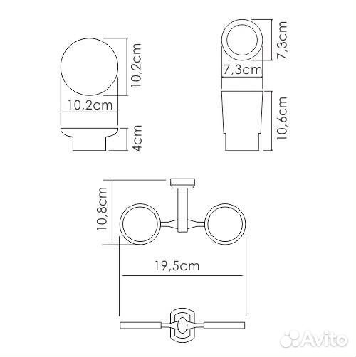 Держатель со стаканом и мыльницей Wasserkraft K-28126 хром