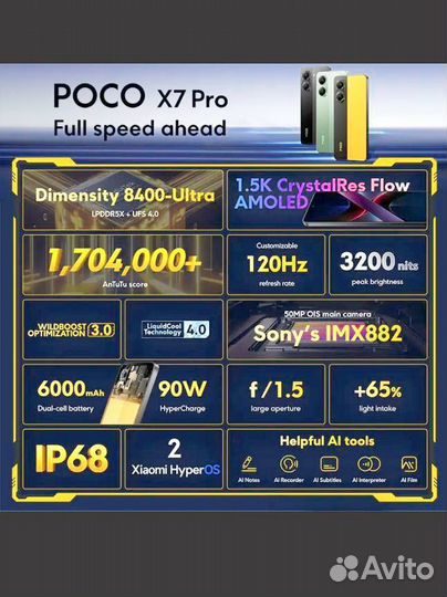 Xiaomi Poco X7 Pro, 12/256 ГБ