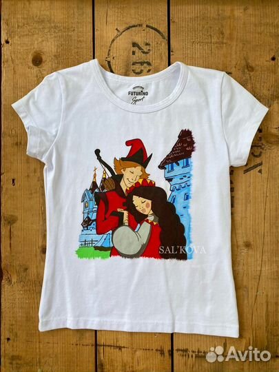 Футболка ручная работа 122/128