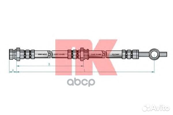 Шланг тормозной Hyundai Santa Fe 01- 853441 Nk