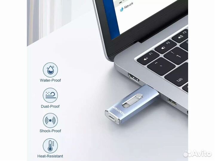 Флешка USB 3.0 Type-C 32 GB Гб OTG Флеш накопитель