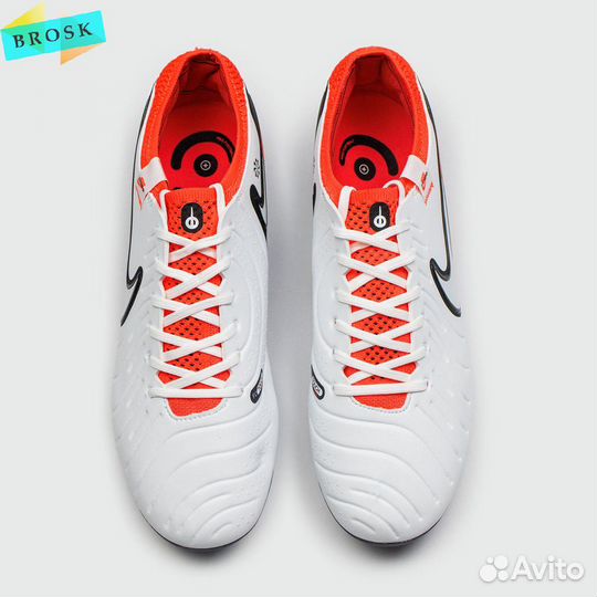 Бутсы Nike Tiempo Legend 10 Pro FG White Black