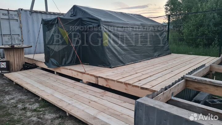 Палатка армейская каркасная от м10 до м30