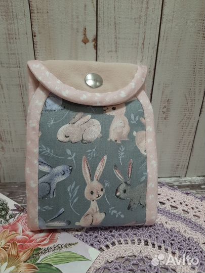 Чехол для ножниц с зайчатами