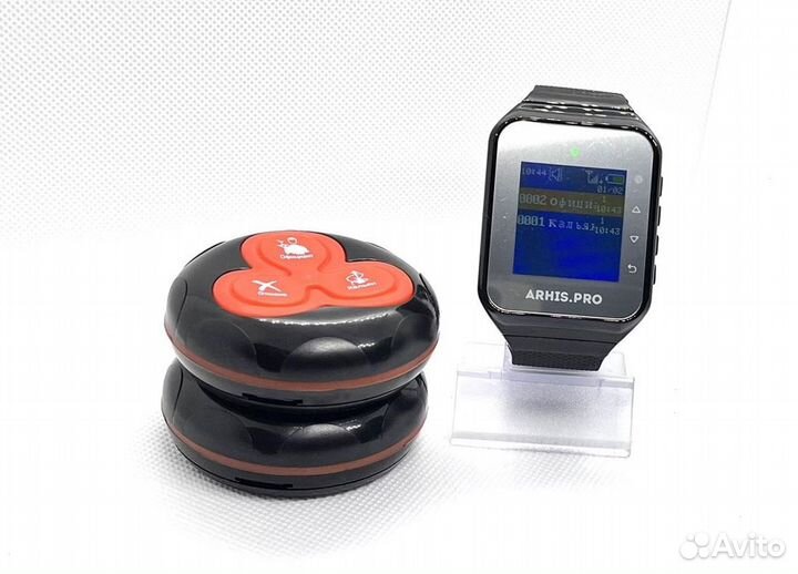 Кнопка вызова официанта с часами для кафе, баров