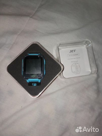 Детские смарт часы Jet kid Connect чёрный/голубой